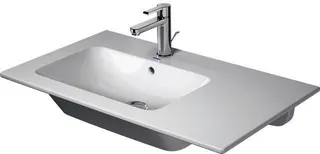Duravit MWT ME by Starck 830mm, Weiß mit ÜL, mit HLB, o.HL, Becken links,