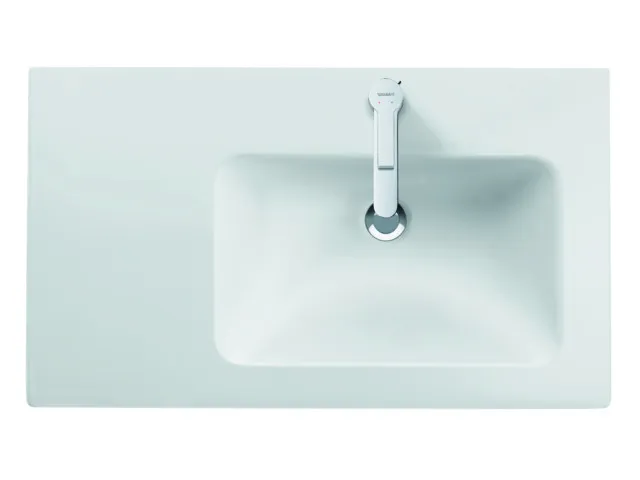 Duravit MWT ME by Starck 830mm, Weiß mit ÜL, mit HLB, 1 HL, Becken rechts
