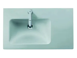 Duravit MWT ME by Starck 830mm, Weiß Seidenmatt,m.ÜL,m.HLB,1 HL,Becken li.WG