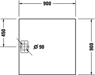Duravit Stonetto Duschw. R.Ek 900x900x50mm, DuroCast UltraResist – Bild 3