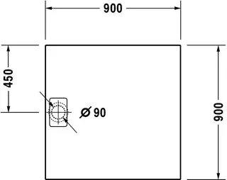 Duravit Stonetto Duschw. R.Ek 900x900x50mm, DuroCast UltraResist – Bild 4