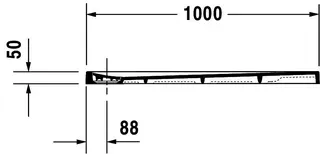 Duravit Stonetto Duschw. R.Ek 1000x800x50mm, DuroCast UltraResist – Bild 2