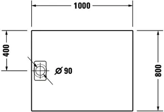 Duravit Stonetto Duschw. R.Ek 1000x800x50mm, DuroCast UltraResist – Bild 3