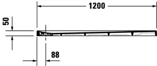 Duravit Stonetto Duschw. R.Ek 1200x800x50mm, DuroCast UltraResist – Bild 2