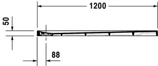 Duravit Stonetto Duschw. R.Ek 1200x800x50mm, DuroCast UltraResist – Bild 5