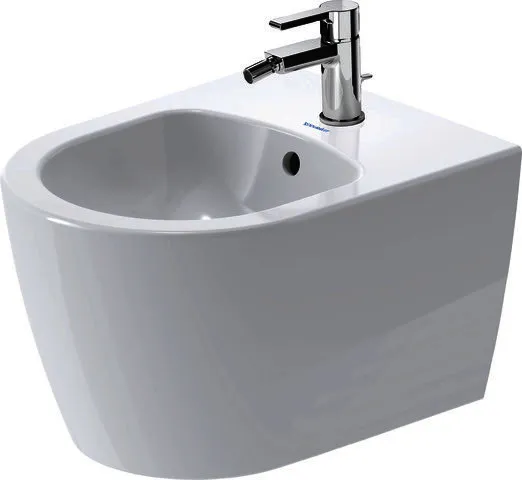 Duravit Wand-Bidet 480mm ME by Starck Comp. Weiß Seidenmatt, m.HL, m.HLB, 1 HL