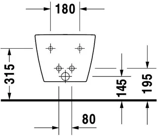 Duravit Wand-Bidet 480mm ME by Starck Comp. Weiß Seidenmatt, m.HL, m.HLB, 1 HL – Bild 4