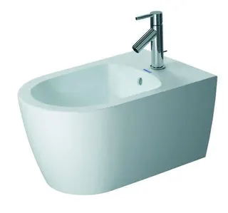 DU Wand-Bidet 570mm ME by Starck weiß seidenmatt, m. ÜL, m. HLB, 1 HL