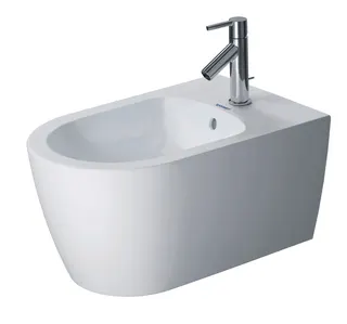 Duravit Wand-Bidet 570mm ME by Starck weiß seidenmatt, m. ÜL, m. HLB, 1 HL – Bild 2