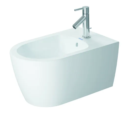 Duravit Wand-Bidet 570mm ME by Starck weiß seidenmatt, m. ÜL, m. HLB, 1 HL, WG