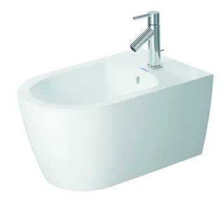 DU Wand-Bidet 570mm ME by Starck weiß seidenmatt, m. ÜL, m. HLB, 1 HL, WG
