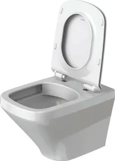 Duravit Wand-WC Set DuraStyle Weiß, rimless Tiefspüler inkl.WC-Sitz m.Absenkautom. – Bild 4