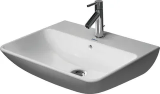 Duravit Waschtisch ME by Starck 600 mm mit ÜL, mit HLB, 1 HL, weiß – Bild 2