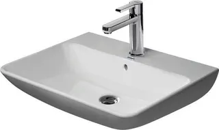 Duravit Waschtisch ME by Starck 650mm Weiß Seidenmatt, m. ÜL, m. HLB, 1 HL – Bild 2