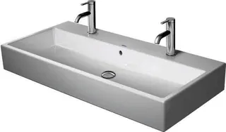 Duravit Waschtisch Vero Air 1000 mm m.ÜL, m.HLB, 2 HL, 1 Becken, weiß – Bild 4