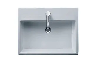 Duravit Waschtisch Vero Air 600mm m.ÜL, m.HLB, 1 HL, geschl., weiß – Bild 2
