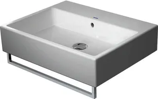 Duravit Waschtisch Vero Air 600mm m.ÜL, m.HLB, o. HL, geschl., weiß, WG