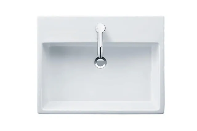 Duravit Waschtisch Vero Air 600mm o.ÜL, m.HLB, 1HL, geschl., weiß
