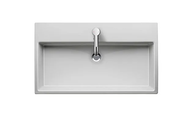 Duravit Waschtisch Vero Air 800mm m. ÜL, m. HLB, o. HL, weiß, WG