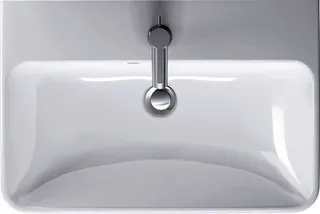 Duravit Waschtisch compact ME by Starck 600mm, Weiß Seidenmatt, mit ÜL, mit HLB, 1 HL, WG