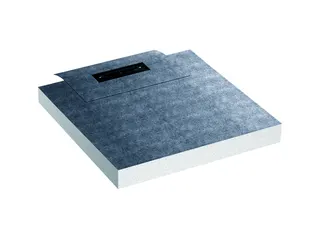 Duschelement DallFlex Wall Plan, DN 40, 0,9 x 0,9 m