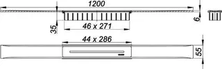 Duschrinne CeraFloor Select messing matt, 1200 mm – Bild 5