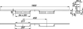 Duschrinne CeraWall Individual Duo, 1900 mm – Bild 3