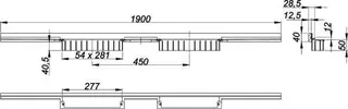 Duschrinne CeraWall Individual N Duo, 1900 mm – Bild 3