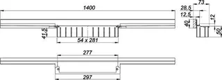 Duschrinne CeraWall Individual N, 1400 mm – Bild 3