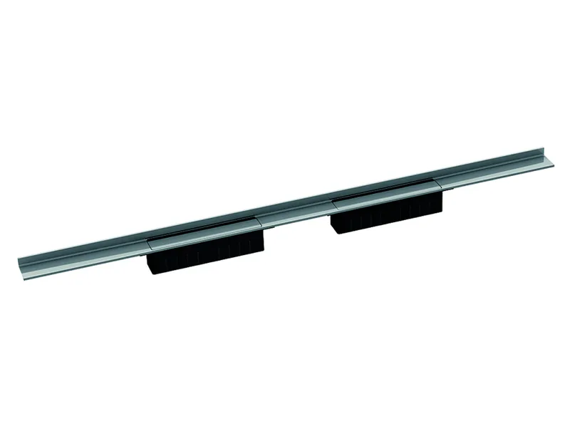 Duschrinne CeraWall Select Duo, Edelstahl poliert, 2000 mm