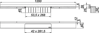 Duschrinne CeraWall Select N Edelstahl matt, 1200 mm – Bild 3
