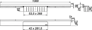 Duschrinne CeraWall Select N Edelstahl matt, 1300 mm – Bild 3