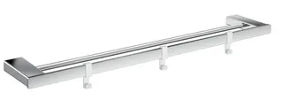 EC Doppelbadetuchhalter loft 00160 m. 3 Haken 600 mm chr