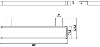 Emco Handtuchhalter loft 00140 geschlossen 400 mm chr – Bild 3