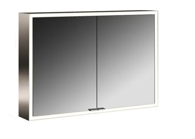 Emco Lichtspiegelschrank prime 05083 Aufputz, 2trg. 1000 mm alu.