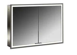 Emco Lichtspiegelschrank prime 05093 Unterputz, 2trg. 1000 mm alu.