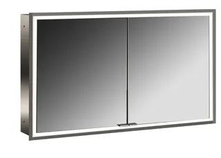 Emco Lichtspiegelschrank prime 05194 Unterputz, 2trg. 1200 mm alu.