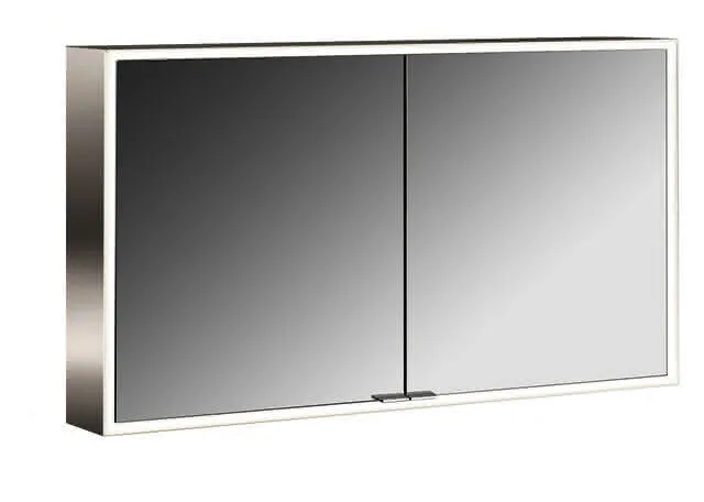 Emco Lichtspiegelschrank prime 06184 Aufputz, 2trg. 1200 mm alu.