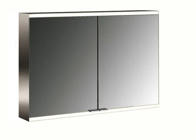 Emco Lichtspiegelschrank prime 2 05145 Aufputz, 2trg. 1000 mm alu.
