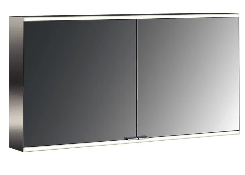 Emco Lichtspiegelschrank prime 2 05147 Aufputz, 2trg. 1300 mm alu.