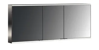 Emco Lichtspiegelschrank prime 2 05048 Aufputz, 3trg. 1600 mm alu.