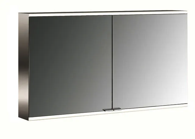Emco Lichtspiegelschrank prime 2 06046 Aufputz, 2trg. 1200 mm alu.