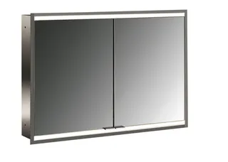 Emco Lichtspiegelschrank prime 2 06055 Unterputz, 2trg. 1000 mm alu.