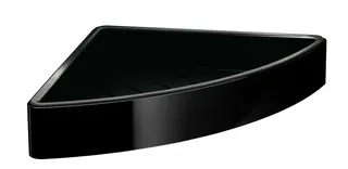 Eckseifenkorb 179x36x179mm aktiv4YOU 3.0, schwarz