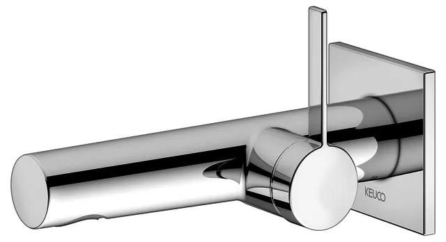 EHM Waschtisch-Mischer eckig Wandmontage, 187mm more4YOU, verchromt
