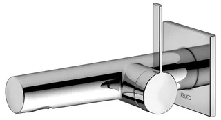 EHM Waschtisch-Mischer eckig Wandmontage, 187mm more4YOU, verchromt