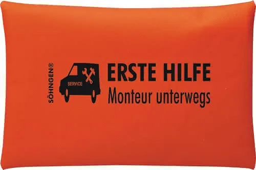Erste Hilfe Tasche Monteur unterwegs B24 0xH170ca.mm orange SÖHNGEN