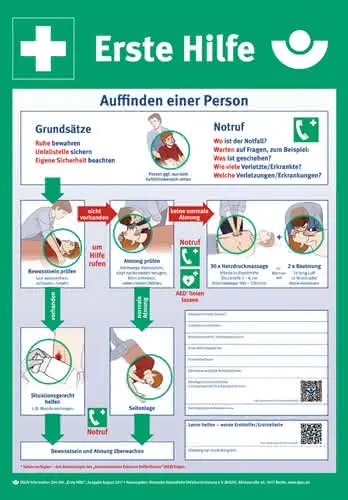 Erste-Hilfe-Plan n.DGUV Information 204- 001 L410xB590mm Ku.