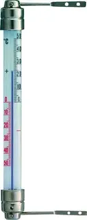 Fensterthermometer Messber.-50 b.50GradC H200xB23xT28mm Metall TFA