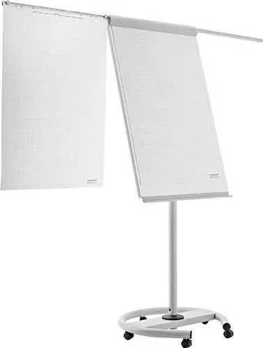 Flipchart Schreibfläche B680xH1065mm creme/lichtgrau fahrbar MAGNETOPLAN